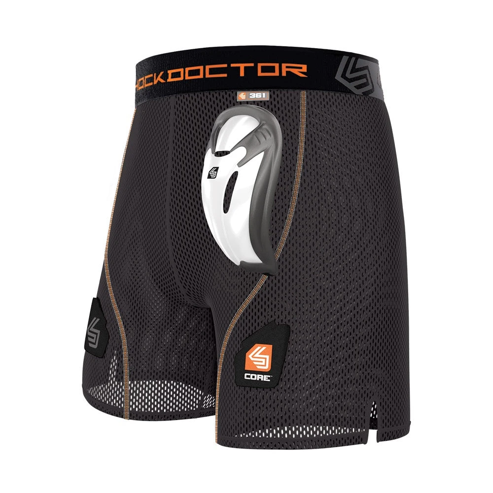 Shock Doctor Core Loose Adult Hockey Shorts With BioFlex Cup 3 Shock Doctor Core Loose Adult Hockey Shorts With BioFlex Cup