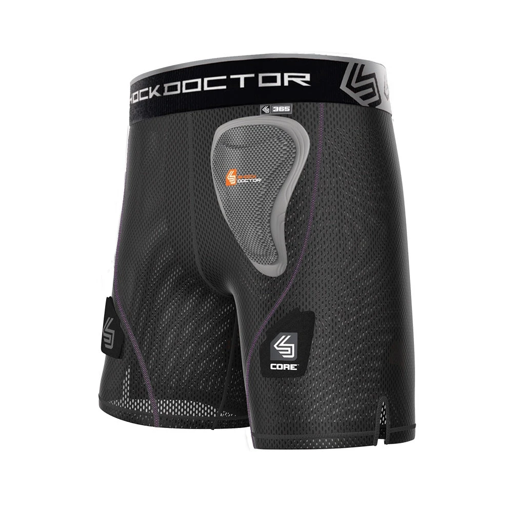Shock Doctor Core Youth Girl's Compression Hockey Short With Pelvic Protector 3 Shock Doctor Core Youth Girl's Compression Hockey Short With Pelvic Protector