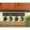 "Live Laugh Love Hockey" Coat/Mug Rack