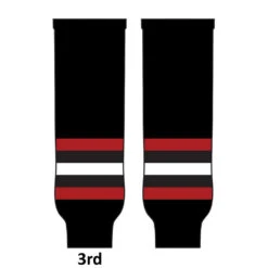 Pearsox NHL Pro Weight Hockey Socks - Chicago 8 Pearsox NHL Pro Weight Hockey Socks - Chicago -Hockey Gear Store Chicago PWCHIC3 3rdBlack