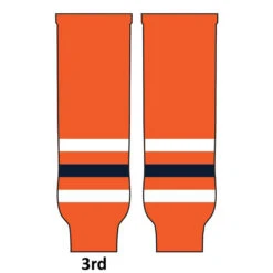 Pearsox NHL Pro Weight Hockey Socks (MTO) - Edmonton -Hockey Gear Store Edmonton PWEDM3 3rdOrange