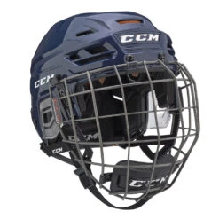 CCM Tacks 710 Senior Hockey Helmet W/ Cage 22 CCM Tacks 710 Senior Hockey Helmet W/ Cage -Hockey Gear Store HT710C NVY 1