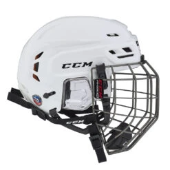 CCM Tacks 710 Senior Hockey Helmet W/ Cage 29 CCM Tacks 710 Senior Hockey Helmet W/ Cage -Hockey Gear Store HT710C WHT 3