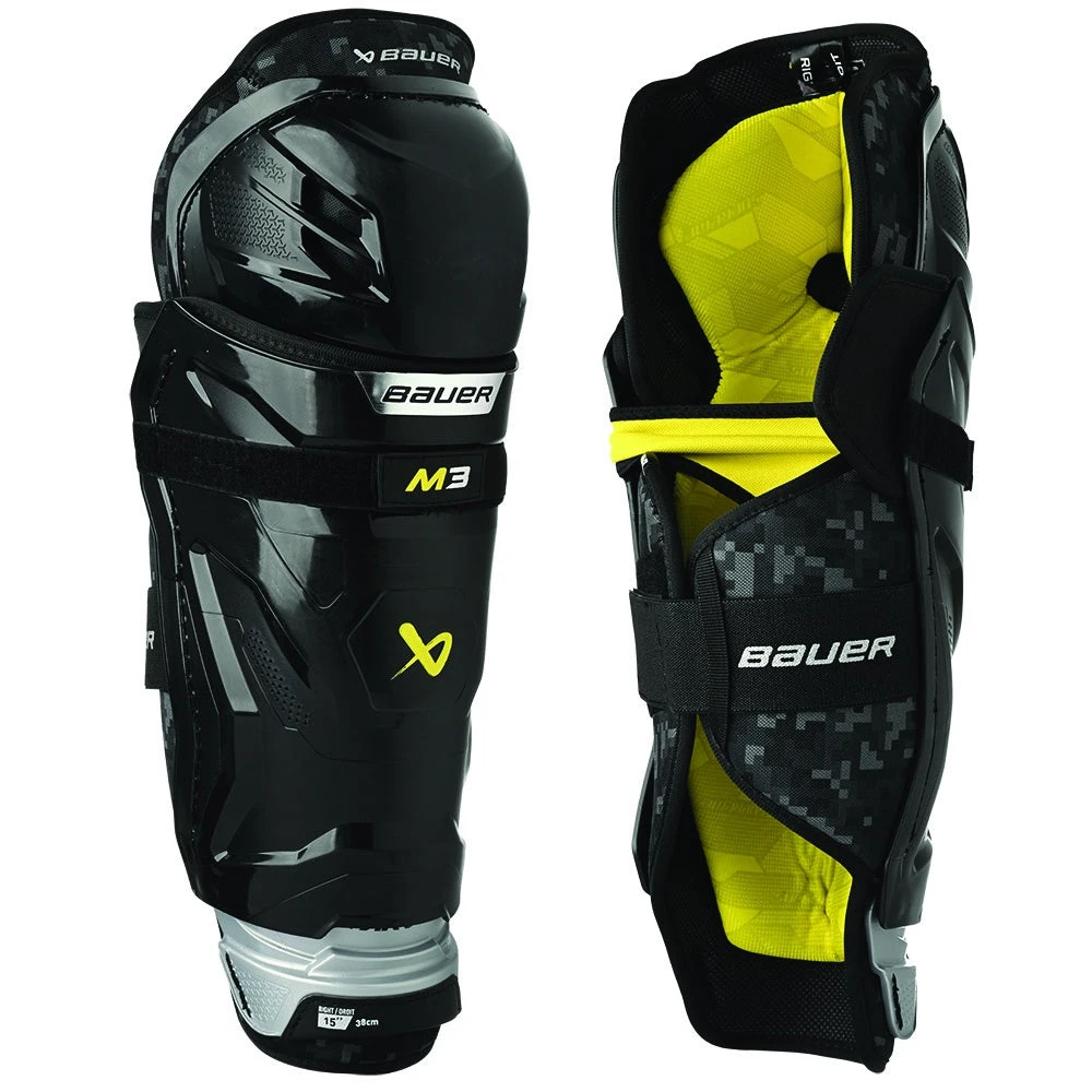 Bauer Supreme M3 Intermediate Ice Hockey Shin Guards 3 Bauer Supreme M3 Intermediate Ice Hockey Shin Guards