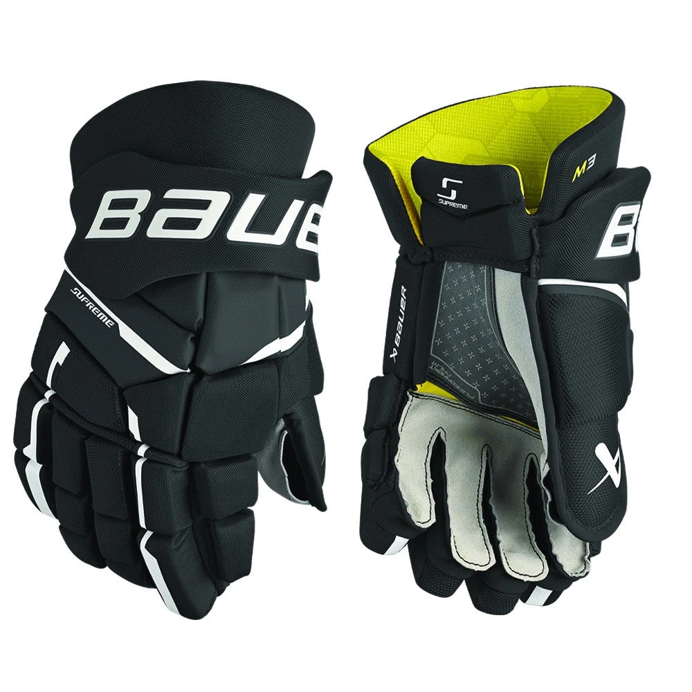 Bauer Supreme M3 Intermediate Ice Hockey Gloves 3 Bauer Supreme M3 Intermediate Ice Hockey Gloves