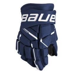 Bauer Supreme M5 Pro Junior Ice Hockey Gloves 25 Bauer Supreme M5 Pro Junior Ice Hockey Gloves -Hockey Gear Store M5PRO JR FRONT NAVY