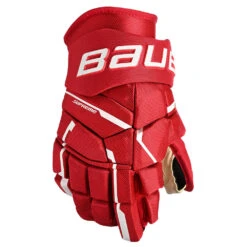 Bauer Supreme M5 Pro Intermediate Ice Hockey Gloves 27 Bauer Supreme M5 Pro Intermediate Ice Hockey Gloves -Hockey Gear Store M5PRO SR FRONT RED 4cfd16cc 845d 41e0 b3bf 4371678944e2