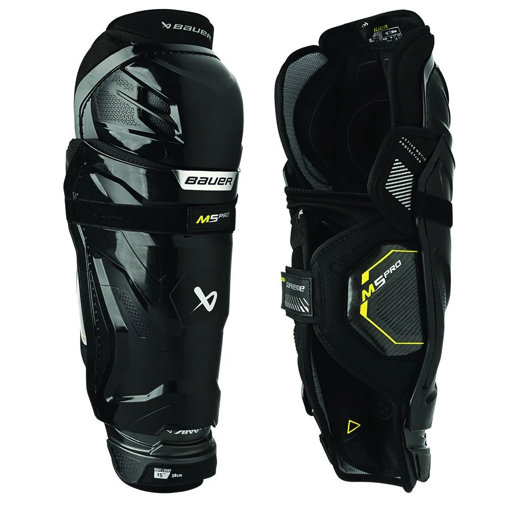 Bauer Supreme M5 Pro Senior Ice Hockey Shin Guards 3 Bauer Supreme M5 Pro Senior Ice Hockey Shin Guards