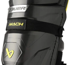 Bauer Supreme Mach Senior Ice Hockey Shin Guards 17 Bauer Supreme Mach Senior Ice Hockey Shin Guards -Hockey Gear Store MACH SR anchor strap detail