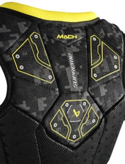 Bauer Supreme Mach Youth Ice Hockey Shoulder Pads 10 Bauer Supreme Mach Youth Ice Hockey Shoulder Pads -Hockey Gear Store MACH YTH spine detail 02