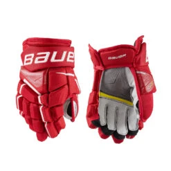 Bauer Supreme Ultrasonic Junior Ice Hockey Gloves 13 Bauer Supreme Ultrasonic Junior Ice Hockey Gloves -Hockey Gear Store UltrasonicJr.Red