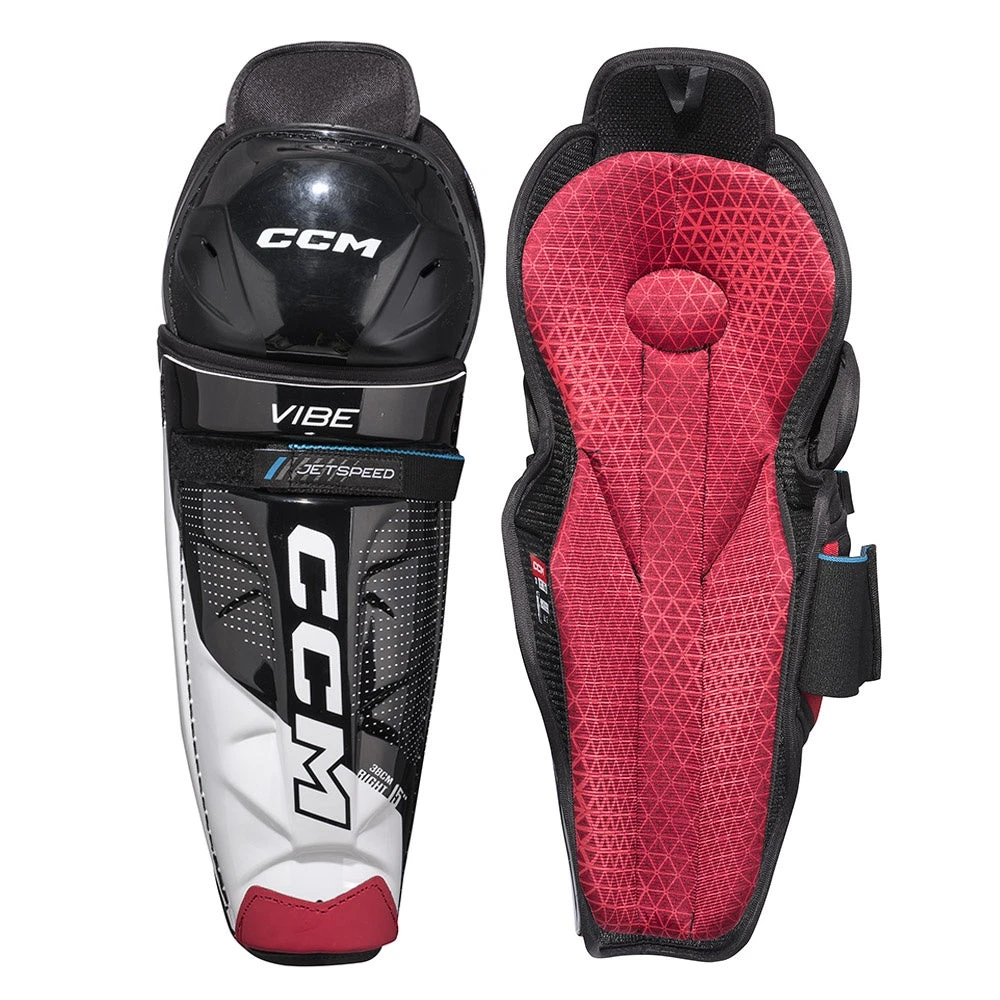 CCM Jetspeed Vibe 2023 Senior Ice Hockey Shin Guards 3 CCM Jetspeed Vibe 2023 Senior Ice Hockey Shin Guards