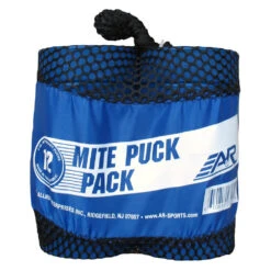 A&R Bag Of 12 Blue Mite Ice Hockey Pucks